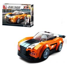 Конструктор Sluban Автоклуб Спортивная машина желтая M38-B0633B, 140 деталей