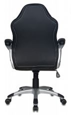 Кресло офисное Бюрократ CH-825S/Black+Gr черный серый искусственная кожа (пластик серебро)