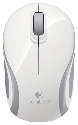 Мышь Logitech Wireless Mouse Mini M187 white Белый