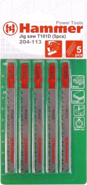 Пилка для электролобзика Hammer Flex 204-113 JG WD T101D