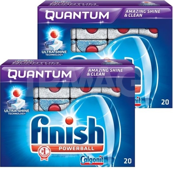 Таблетки для посудомоечных машин Finish Quantum 20шт.+20шт.