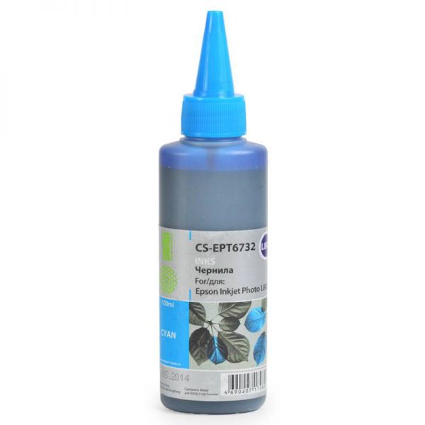 Тонер для картриджа Epson L800 (100мл) Cyan CS-EPT6732 (Cactus)