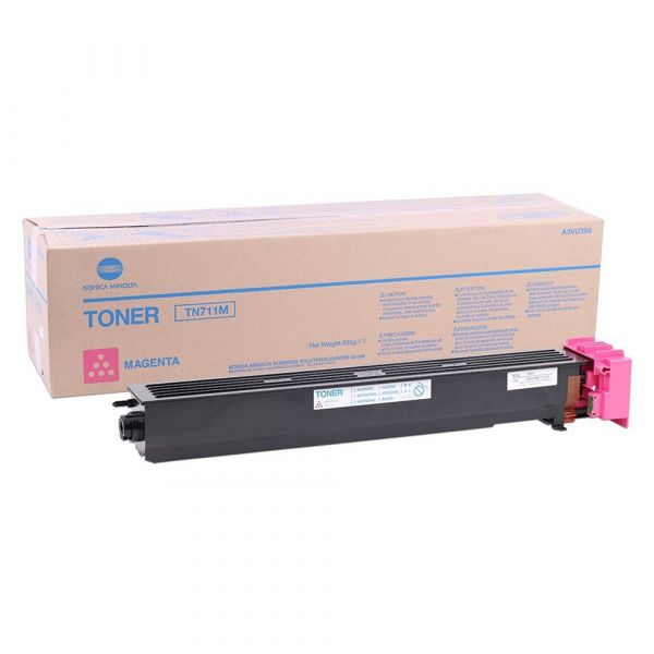 Тонер для картриджа Konica Minolta TN-711M для Konica-Minolta bizhub C654/754/Pro C754 красный (A3VU350)